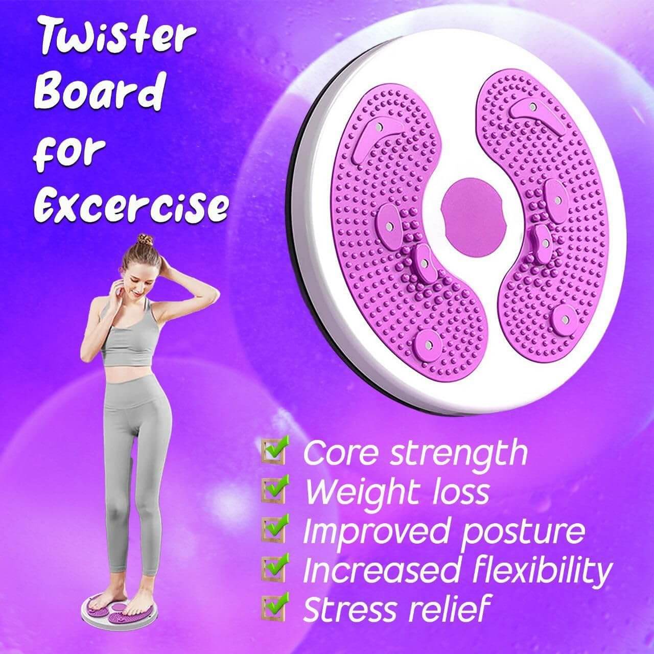 Medivita CoreTwist Balance Board for core strength, weight loss, improved posture, increased flexibility, and stress relief.
