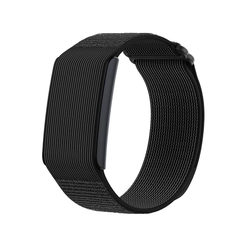 VitalBand Wellness Tracker in sleek black design, features a lightweight strap for daily health monitoring.
